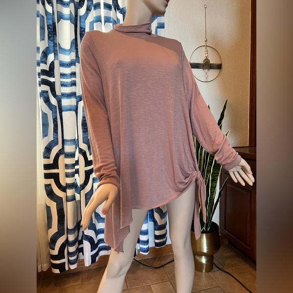 Torrid NWT Hacci Turtleneck Sharkbite Long Sleeve Tunic Sweater Size 1X - Picture 7 of 15